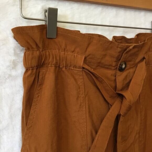 Madewell Gold Dunaway Paperbag Pants - Picture 7 of 14